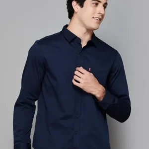 navy blue shirt